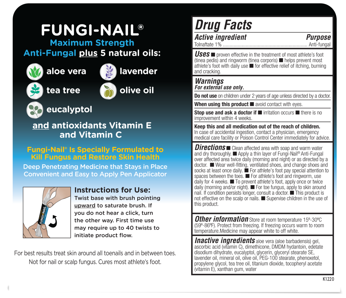 Fungi-Nail Product Label