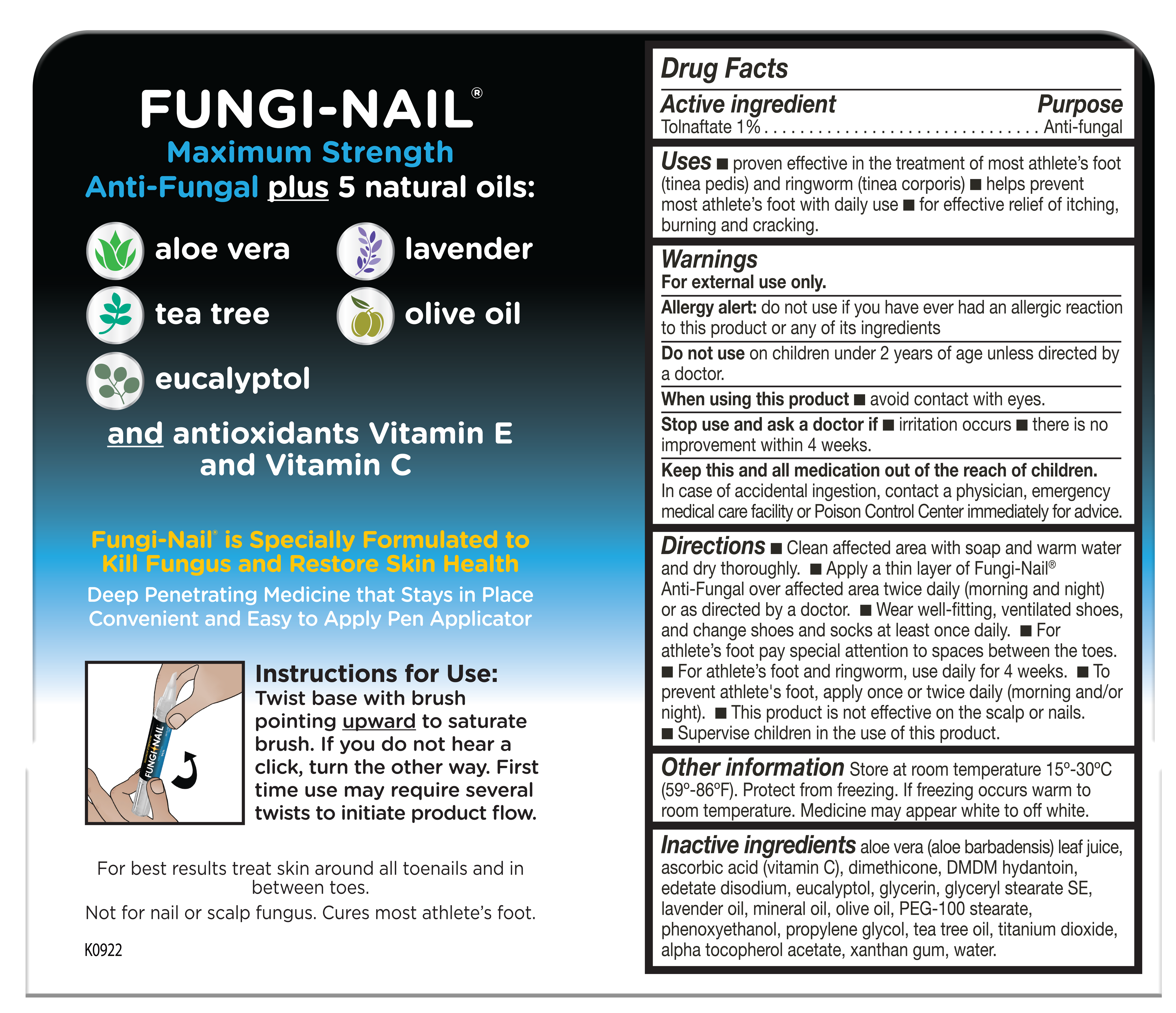 Fungi-Nail Product Label